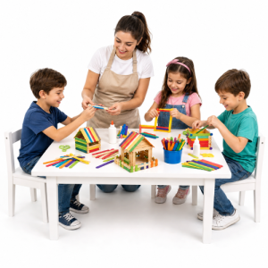 کارگاه کاردستی با چوب بستنی