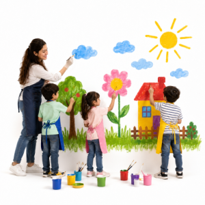 کارگاه نقاشی روی دیوار
